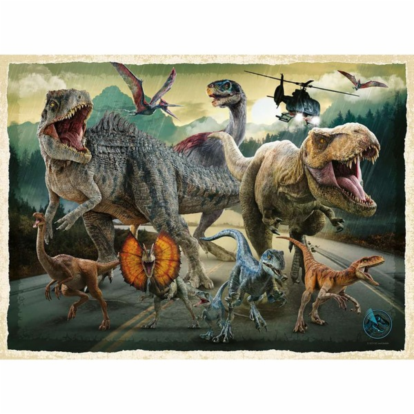 Dětské puzzle Ravensburger Jurský svět Život si najde cestu