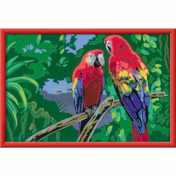 Ravensburger Malba podle čísel - Barevní papoušci