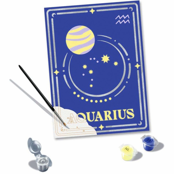Ravensburger CreArt - znamení zvěrokruhu Vodnář, malba