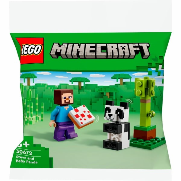 LEGO 30672 Minecraft Steve mit Baby-Panda (Polybag)