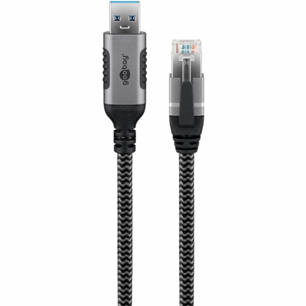 Goobay Ethernetový kabel USB-A 3.2 Gen1 samec > RJ-45 sam...