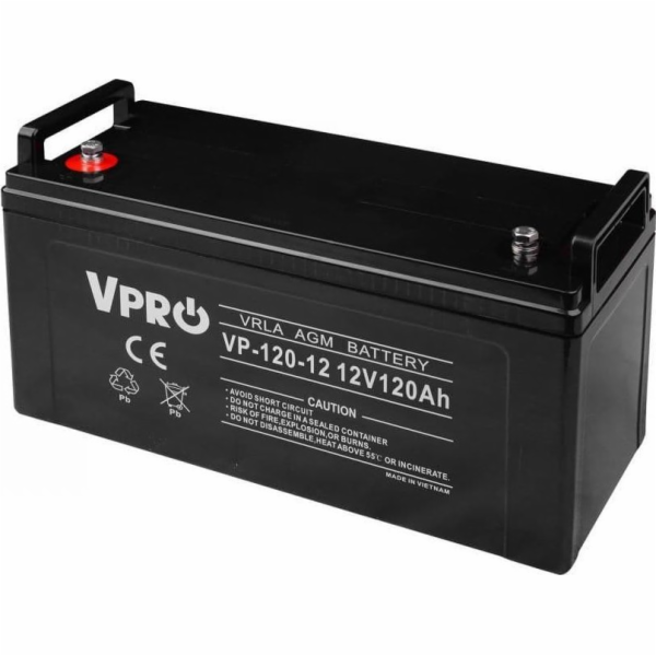 VOLT POLSKA AGM VPRO 12V 120Ah VRLA Bezúdržbová baterie