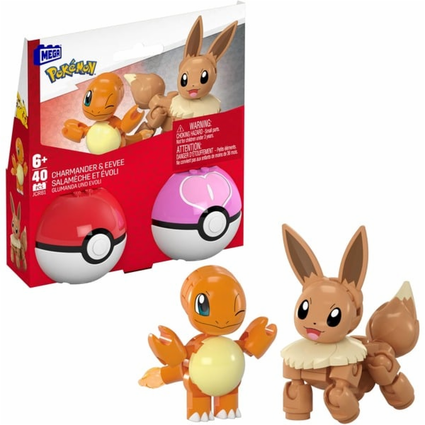 Mattel MEGA Pokémon 2 Pokéball Set - Charmander a Eevee, ...