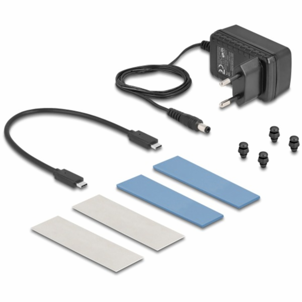 DeLOCK Externí USB 20 Gbps pouzdro pro 2 x M.2 NVMe PCIe ...