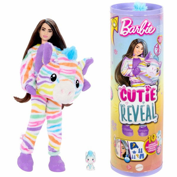Mattel Barbie Cutie Reveal Color Dream Series - Zebra, fi...