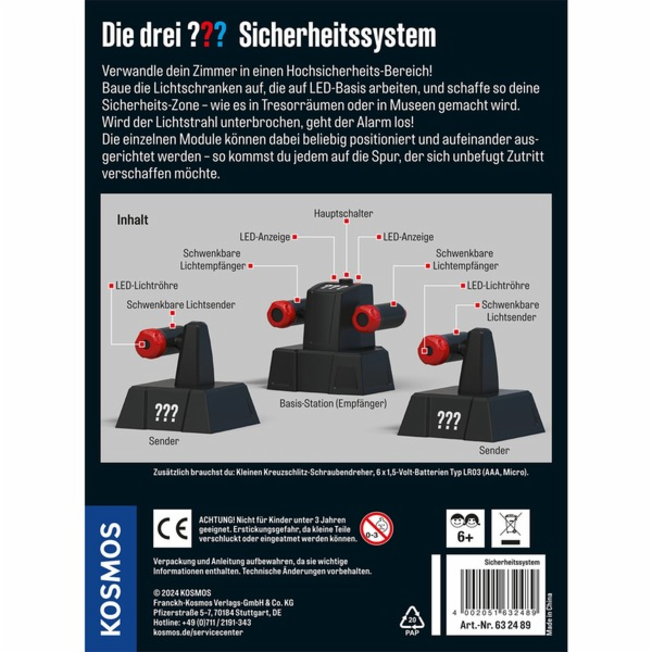 KOSMOS Tři??? Bezpečnostní systém, detektivní soupravy