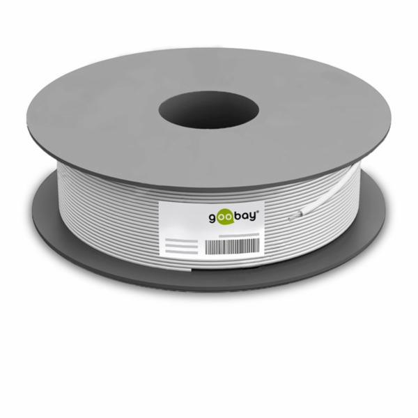 Goobay Síťový kabel Cat.5e, U/UTP (šedý, 100 metrů, flexi...