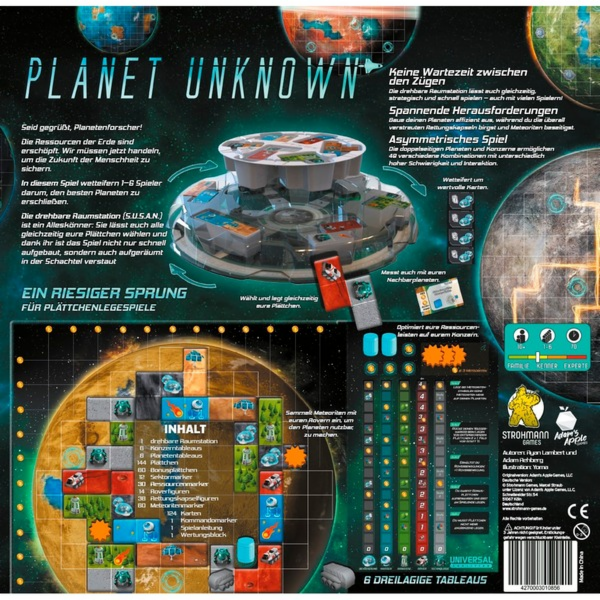 Pegasus Planet Unknown, desková hra