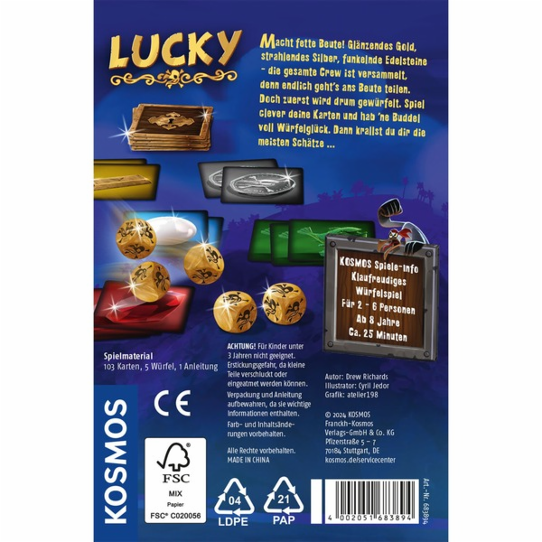 KOSMOS Lucky, hra v kostky