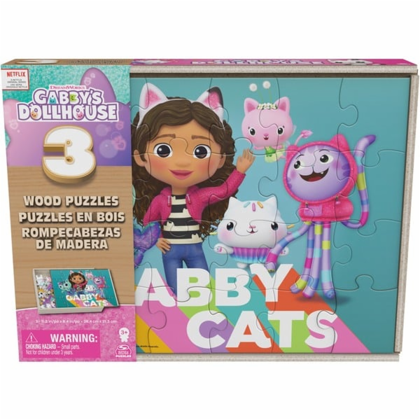 Spin Master DreamWorks Gabby's Dollhouse - Wooden Puzzle ...