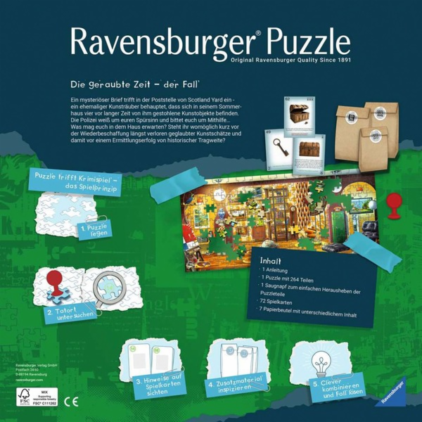 Ravensburger Puzzle X Crime Kids: Ukradený čas