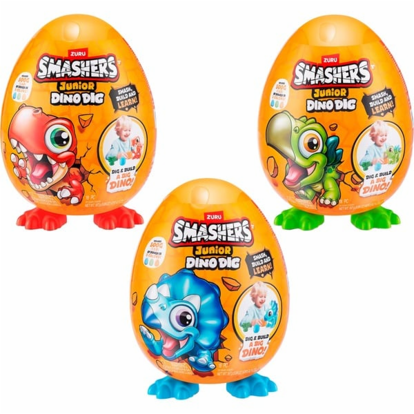 ZURU Smashers - Junior Dino Dig Egg, figurka na hraní