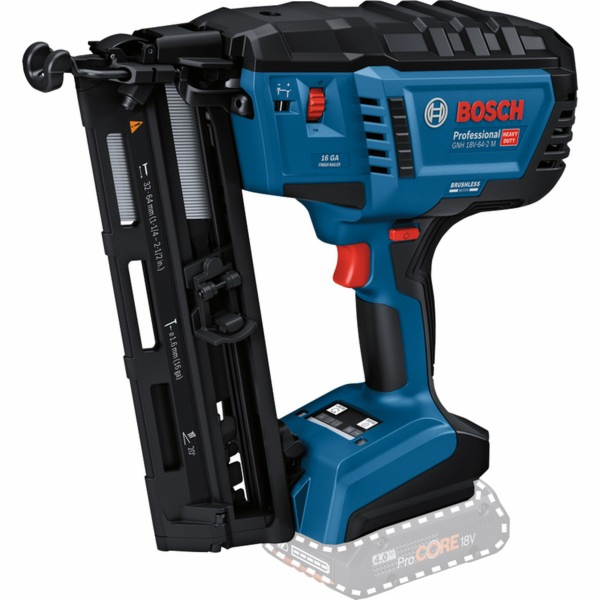 Bosch akumulátorová hřebíkovačka na dřevo GNH 18V-64-2 M ...