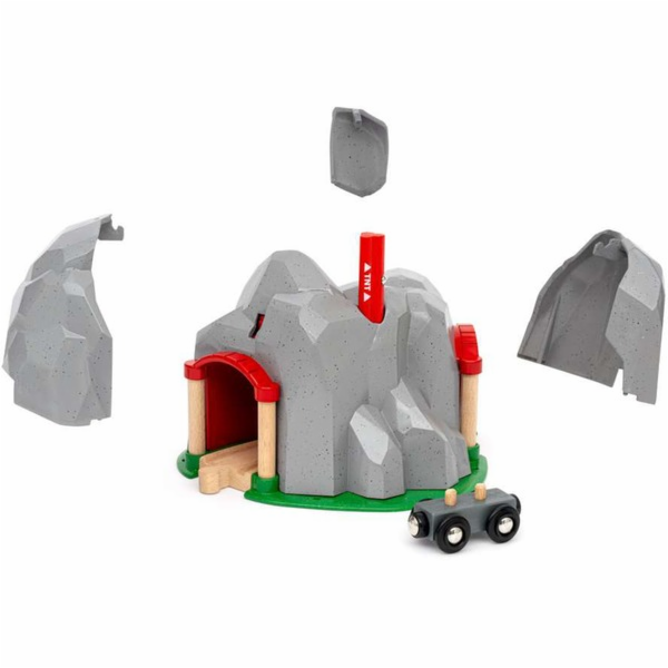 BRIO World Tunnel s funkcí odstřelu, vlak