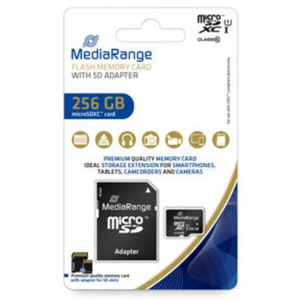 MediaRange 256GB microSDXC, paměťová karta