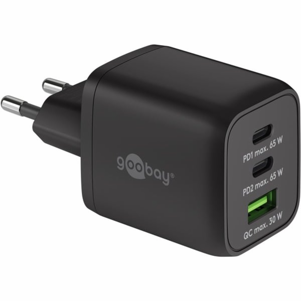goobay USB-C rychlonabíječka Nano, PD, GaN, 65 wattů, USB...