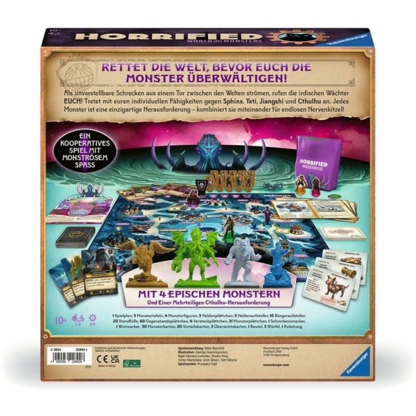 Ravensburger Horrified World of Monsters, desková hra