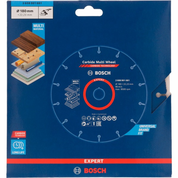 Bosch EXPERT Carbide MultiWheel řezný kotouč, O 180 mm