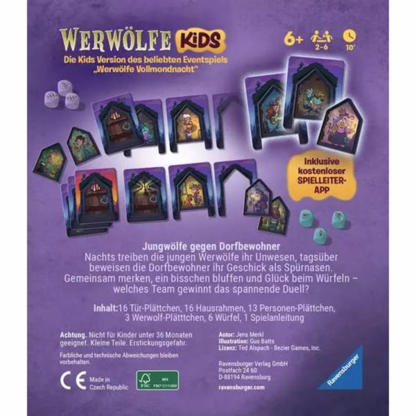 Ravensburger Werewolves - Noc mladých vlků, karetní hra