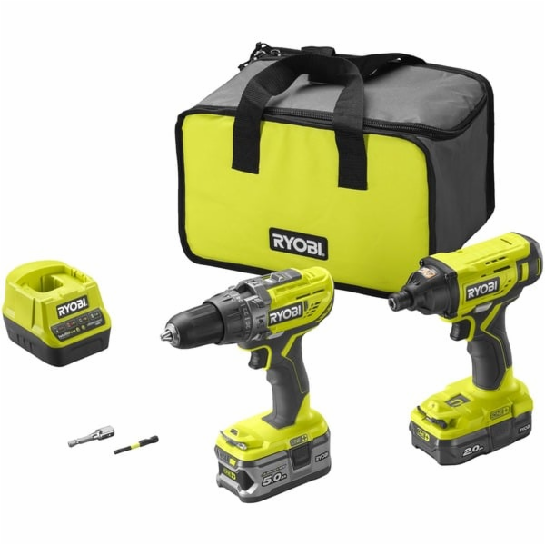 Ryobi ONE+ akumulátorová kombi vrtačka / sada rázových ut...