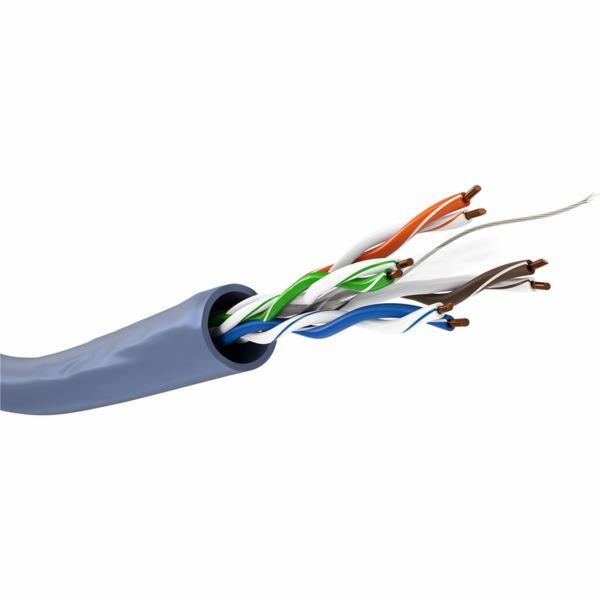 Goobay Síťový kabel Cat.6a, U/UTP (modrý, 100 metrů)