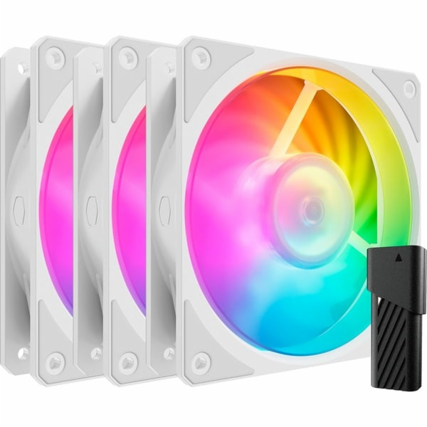 Cooler Master Mobius 120P ARGB 120x120x25 (bílá, balení p...