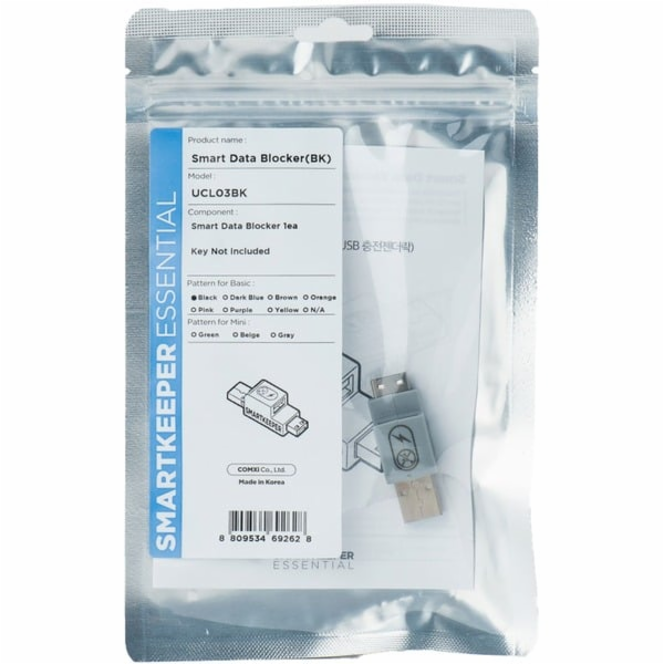 Smartkeeper  Basic USB-A Port Smart Data Blocker černý