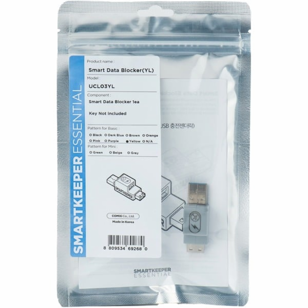 Smartkeeper  Basic USB-A Port Smart Data Blocker gelb