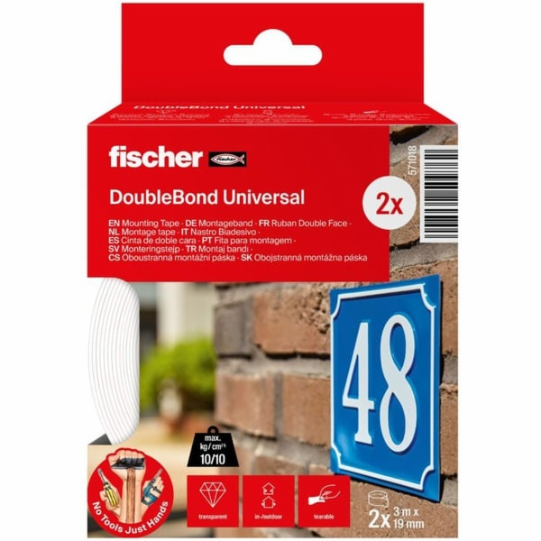 fischer GOW montážní páska multipack, 2 role, lepicí páska