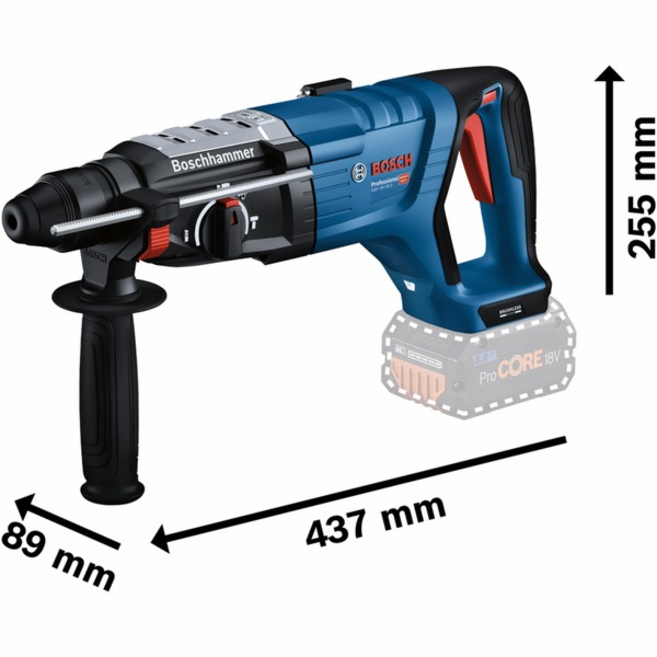 Bosch akumulátorová příklepová vrtačka GBH 18V-28D Profes...