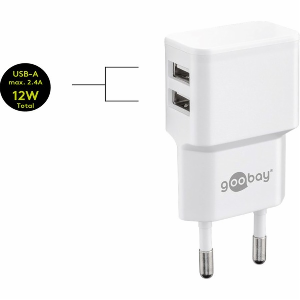 goobay Micro-USB duální nabíjecí sada 18W, nabíječka