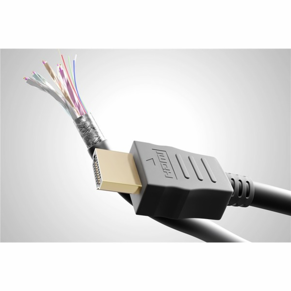 goobay vysokorychlostní kabel HDMI 90° s Ethernetem