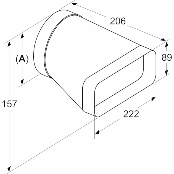 Neff adaptér kus Z861SI0, O 150mm, trubka