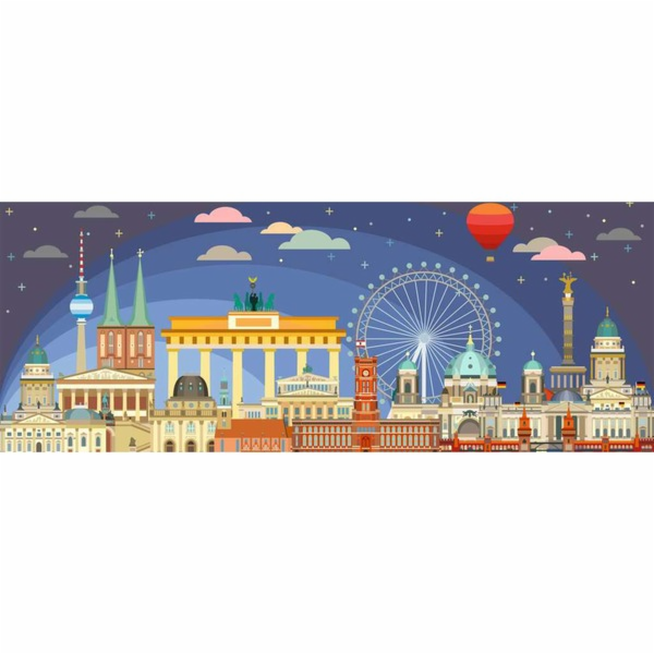Ravensburger Puzzle Panorama - V noci v Berlíně