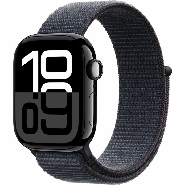 Apple Watch 10 42mm GPS+4G Alu Sport Loop Jet Black/Ink
