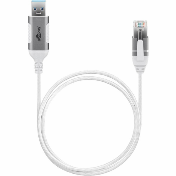 goobay Ethernetový adaptérový kabel USB-A 3.2 Gen1 > RJ-4...