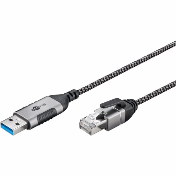goobay Ethernetový adaptérový kabel USB-A 3.2 Gen1 > RJ-4...