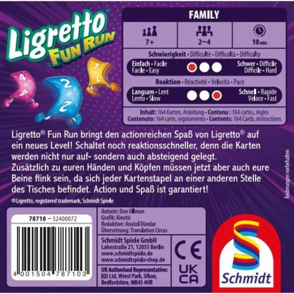 Schmidt Spiele Ligretto Fun Run, karetní hra