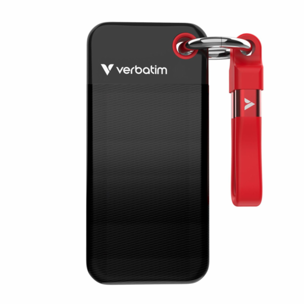 Verbatim Pocket SSD USB 3.2  2TB Black/Red               ...