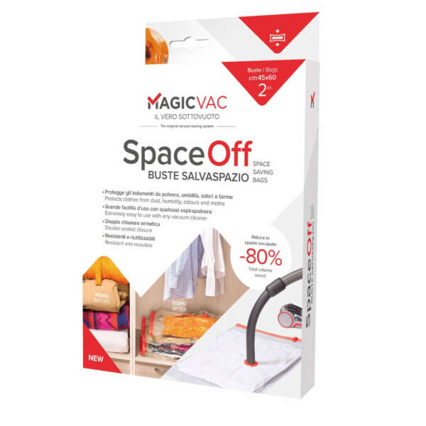 MagicVac Vacuum clothes bag set Space-Off 6-piece