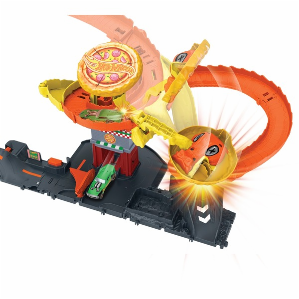Hot Wheels City Cobra Slam Pizza Attack, závodní dráha