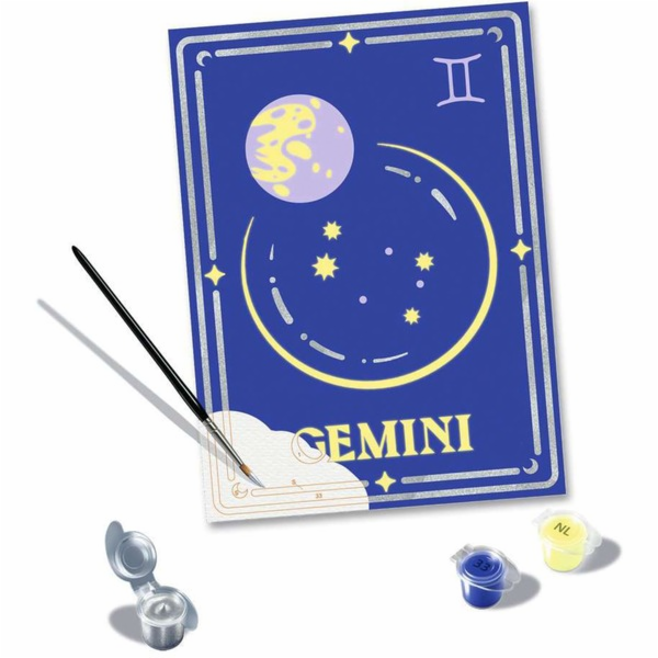 Ravensburger CreArt - znamení zvěrokruhu Blíženci, malba