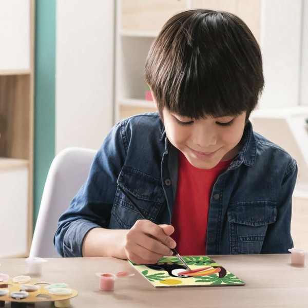 Ravensburgerův obraz podle čísel - Tukan v džungli