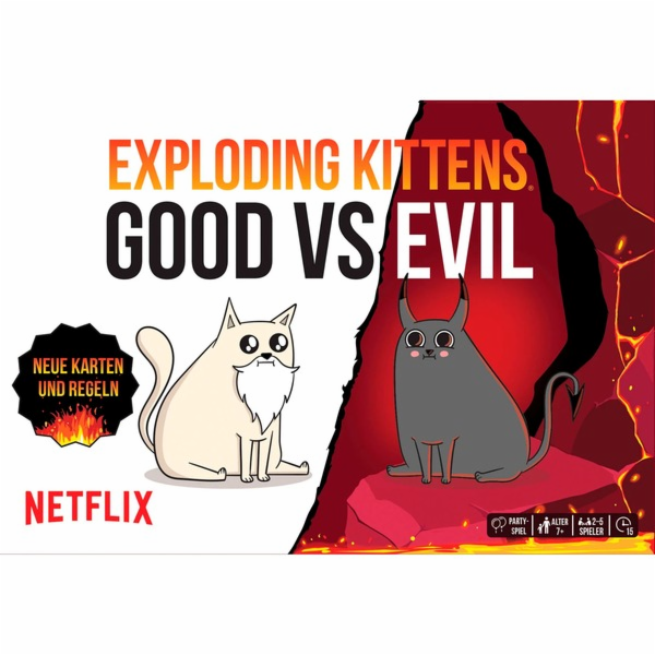 Asmodee Exploding Kittens - Dobro vs. Zlo, karetní hra