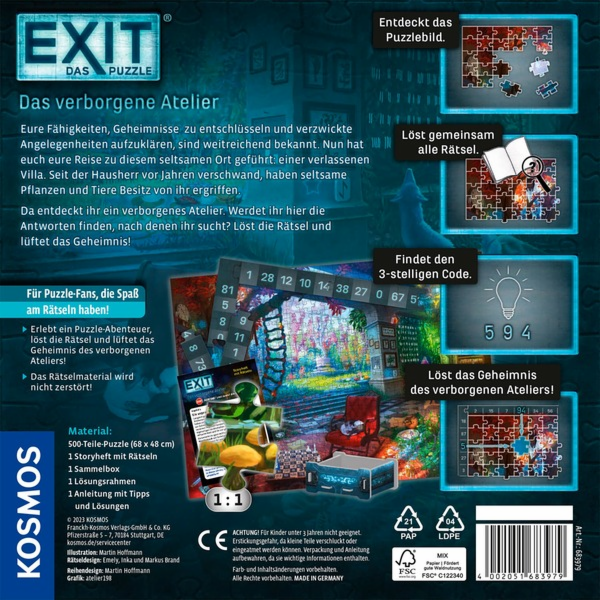 KOSMOS EXIT - Puzzle: The Hidden Studio