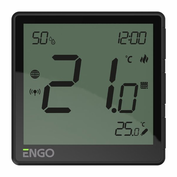 Engo  pod omítku, online regulátor teploty ZigBee 230V, č...