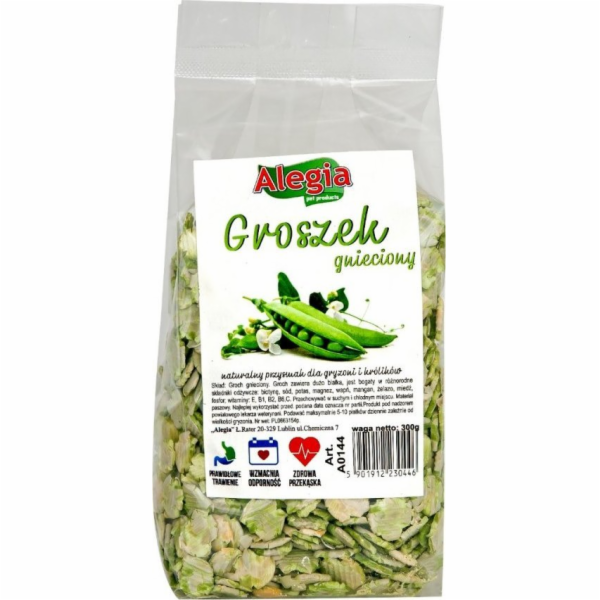 ALEGIA Crushed peas - lahůdka pro hlodavce a králíky - 300g