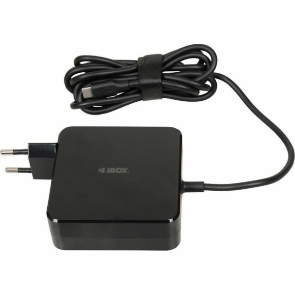Nabíječka notebooku iBOX IUZ100TC PD 100W, čip E-mark