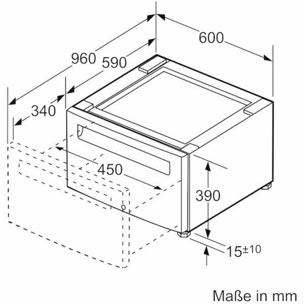 Bosch podstavec s výsuvným sušákem WTZPW2XD, spodní skříňka