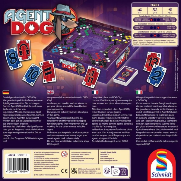 Schmidt Games Agent DOG, desková hra